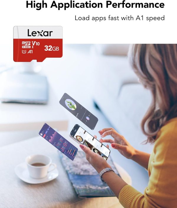Lexar 32GB Micro SD Card 3 Pack, microSDHC UHS-I Flash Memory Card with Adapter - Up to 100MB/s, U1, Class10, V10, A1, High Speed TF Card (3 microSD Cards + 1 Adapter) - Image 5